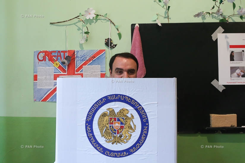 ԱԺ ընտրություններ 2017. ՀՎԿ ցուցակը գլխավորող Արթուր Բաղդասարյանի քվեարկությունը