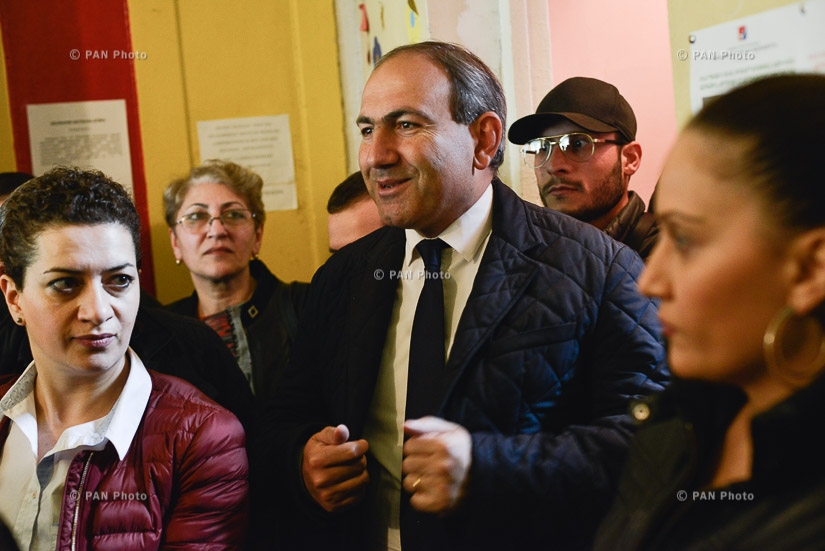 Armenia parliamentary elections: MP candidate from YELQ (Exit) Alliance Nikol Pashinyan cast a ballot 