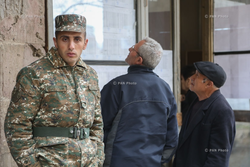 Armenia parliamentary elections: Servicemen vote