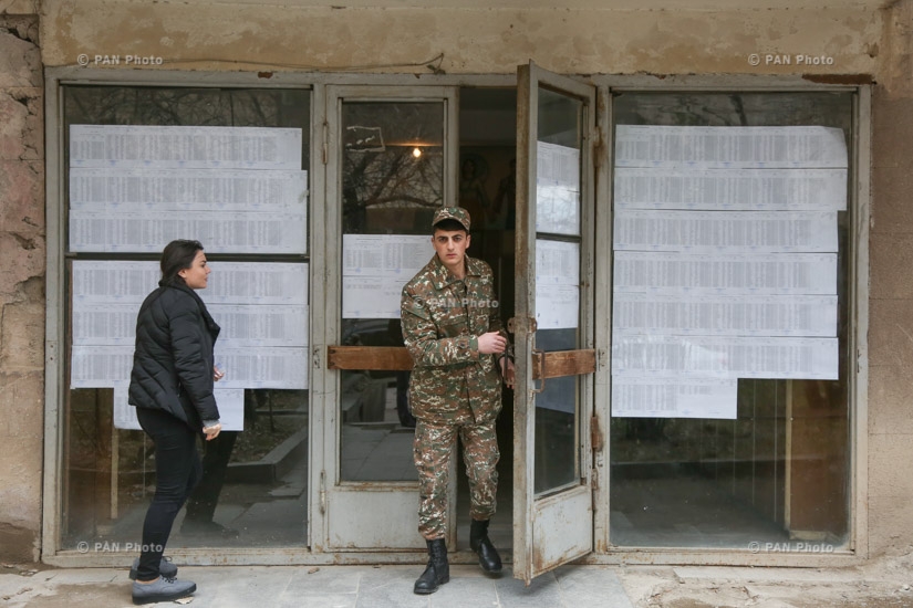 Armenia parliamentary elections: Servicemen vote