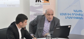 Президент Ереванского пресс-клуба Борис Навасардян представил результаты мониторинга освещения парламентских выборов Армении 2017 года в вещательных СМИ