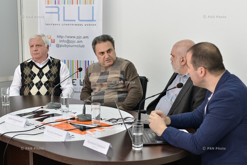 Пресс-конференция политологов Александра Искандаряна, Армен Багдасаряна и социолога Самвела Манукяна