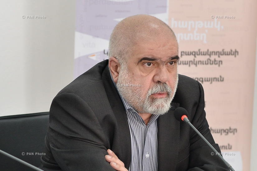 Press conference of political scientists Alexander Iskandaryan, Armen Baghdasaryan and sociologist Samvel Manukyan