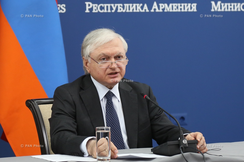 Совместная пресс-конференция министра иностранных дел Армении Эдварда Налбандяна и министра иностранных дел Грузии Михеила Джанелидзе и переговоры между делегациями