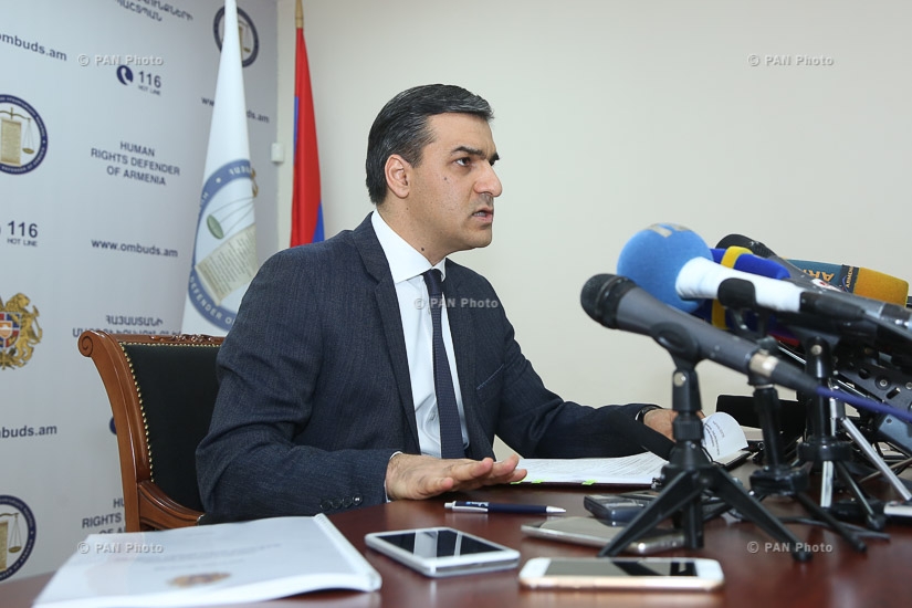 Press conference by Human Rights Defender of Armenia Arman Tatoyan