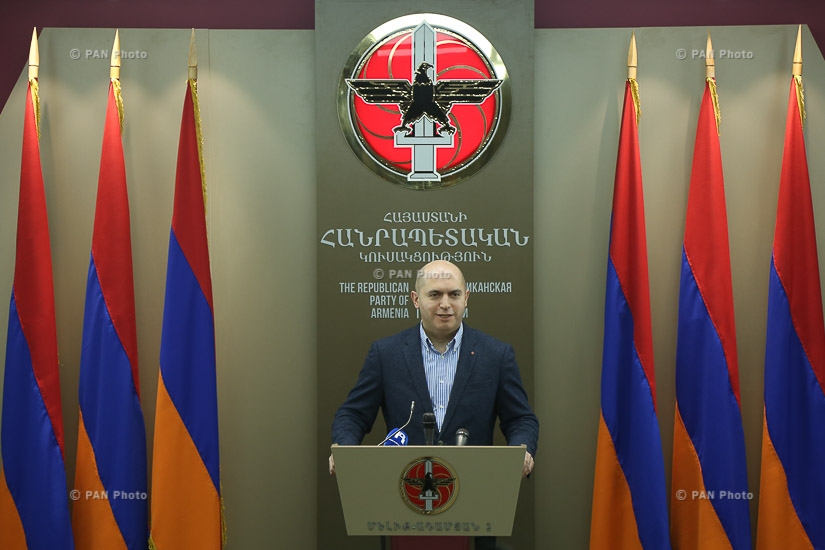 Press conference of RPA Vice President Armen Ashotyan