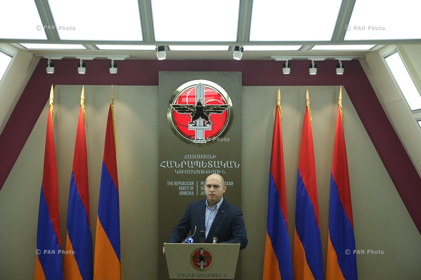 Press conference of RPA Vice President Armen Ashotyan