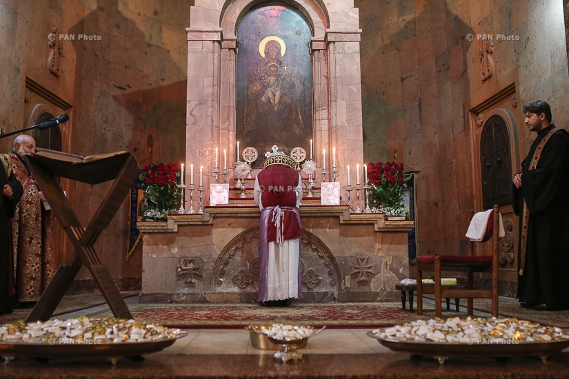 Великий Четверг в церкви Св. Саркиса, посвященный воспоминанию о Тайной Вечере в Иерусалимской горнице