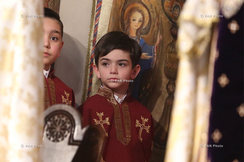 Holy Thursday: A Washing of Feet ceremony at Mother See of Holy Etchmiadzin, symbolizing Christ's humility