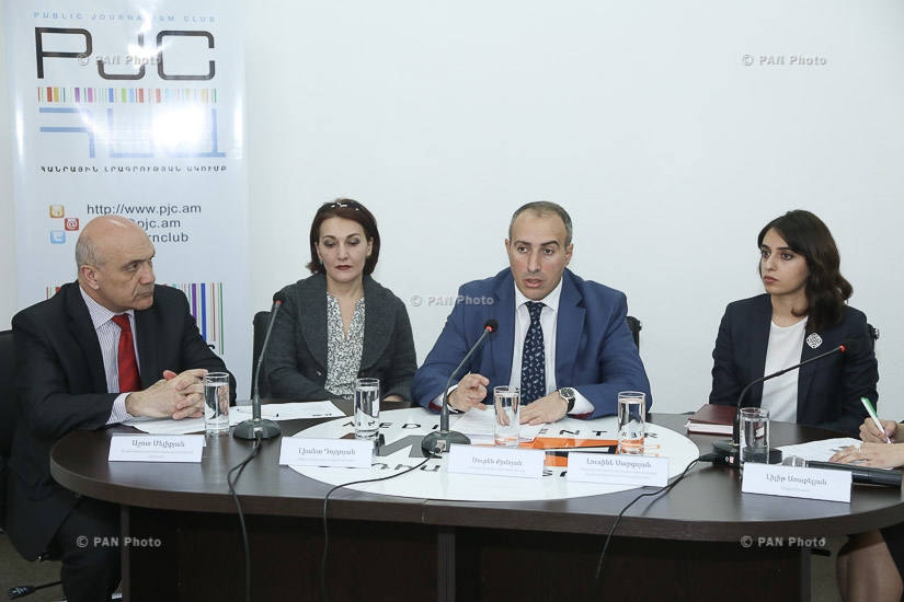 Press conference of Suren Krmoyan, Lusine Sargsyan, Lianna Doydoyan and Ashot Melikyan