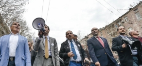 March of YELQ bloc members in the frames of Yerevan City Council pre-election campaign 