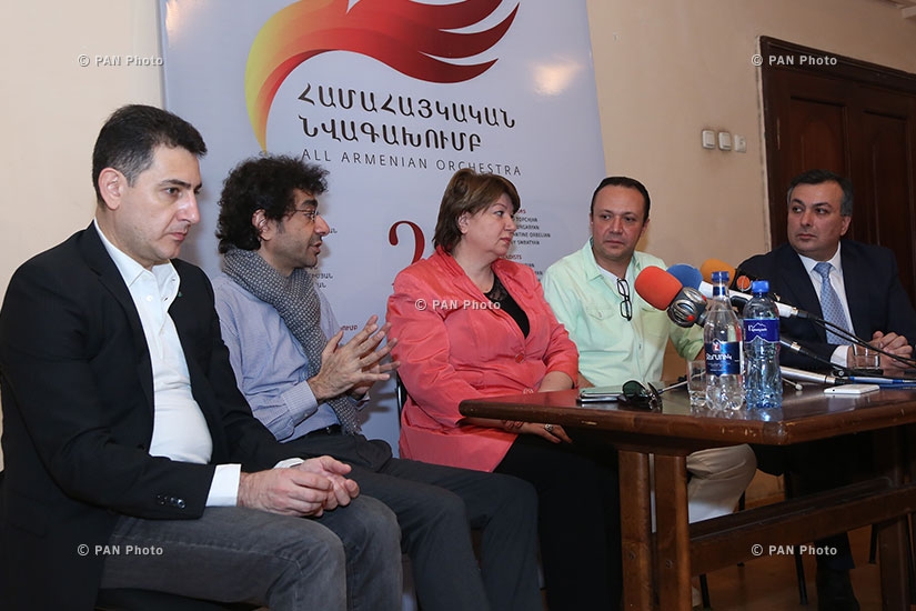 Пресс-конференция, посвященная первому концерту Всеармянского оркестра