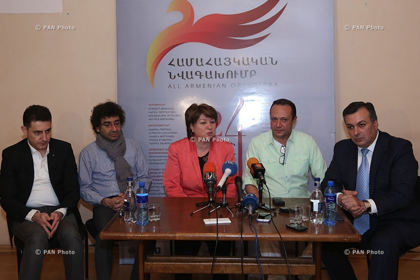 Press conference on the first concert of All-Armenian Orchestra