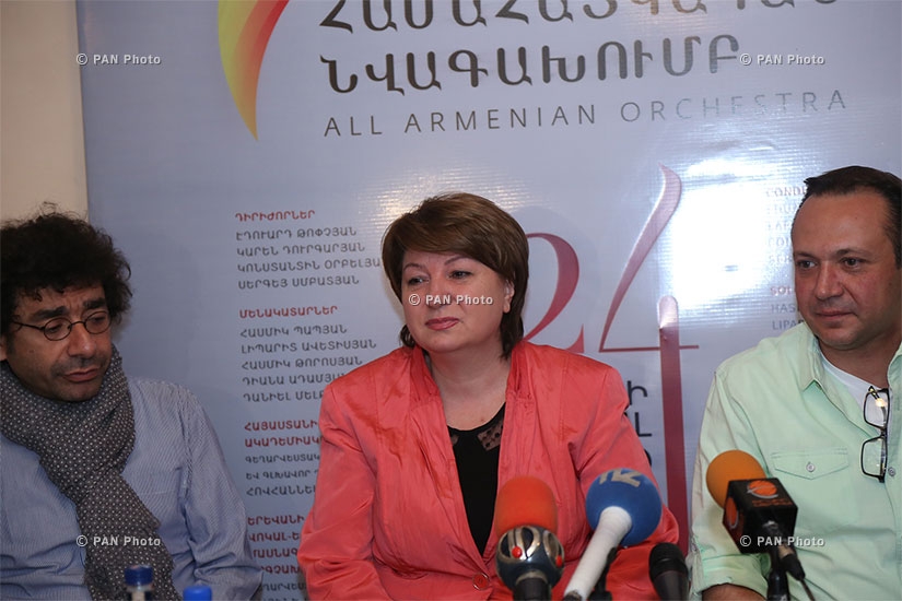 Press conference on the first concert of All-Armenian Orchestra