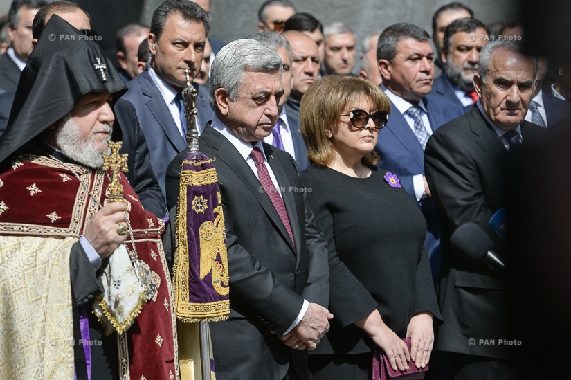 102nd anniversary of Armenian Genocide: High-ranking officials of RA visit Tsitsernakaberd Memorial Complex