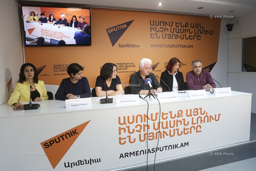 Пресс-конференция членов организации «Союз против Геноцида»