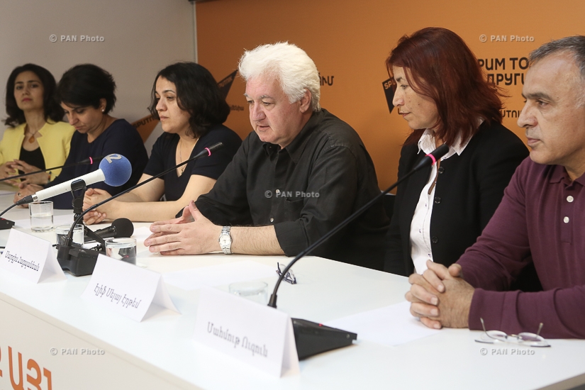 Press conference by members of Union against Genocide organization