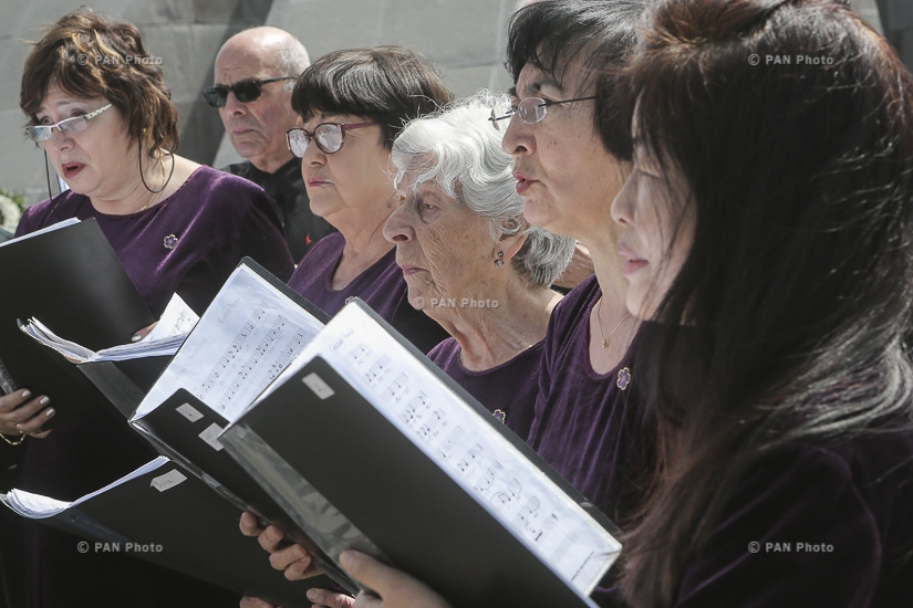 Concert of Chorus Charlotte (Israel) at Tsitsernakaberd memorial