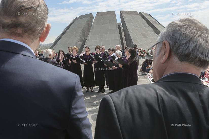 В Мемориальном комплексе Цикернакаберд хор «Шарлот» (Израиль) провел концерт в память о жертвах Геноцида армян