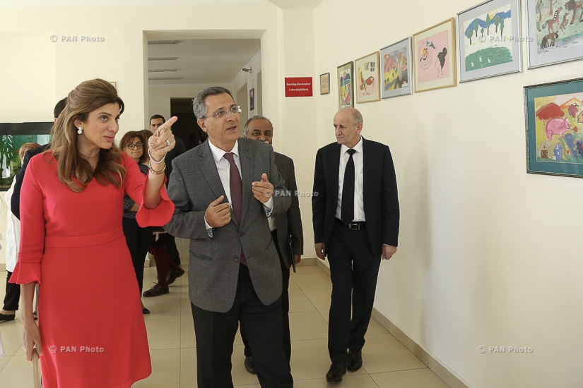 Հորդանանի արքայադուստր, Քաղցկեղի վերահսկման միջազգային միության նախագահ Դինա Մայրեդը այցելել է Մուրացան համալսարանական հիվանդանոց