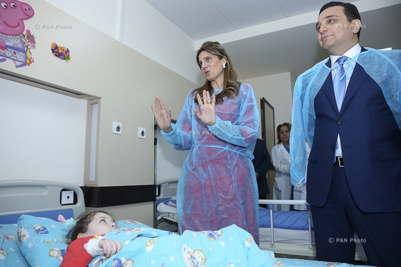 Director general of King Hussein Cancer Foundation, HRH Princess Dina Mired visited Hematology Center after prof. R.O.Yolyan in Yerevan