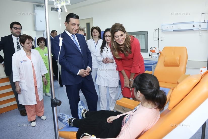 Director general of King Hussein Cancer Foundation, HRH Princess Dina Mired visited Hematology Center after prof. R.O.Yolyan in Yerevan