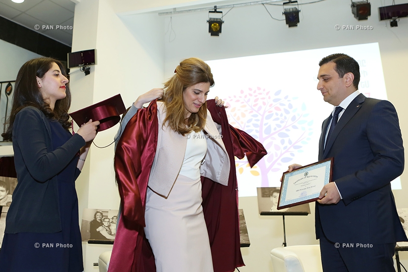 Հորդանանի արքայադուստր, Քաղցկեղի վերահսկման միջազգային միության նախագահ Դինա Մայրեդը մասնակցել է «Քաղցկեղը վերապրածների կոնգրեսին» Երևանում