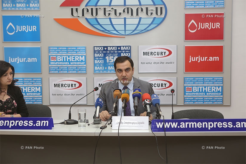 Press conference of Deputy Minister of Energy and Natural Resources of Armenia Hayk Harutyunyan