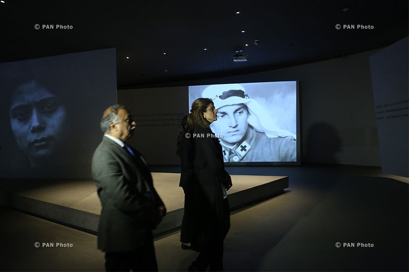 Генеральный директор Фонда по борьбе с раком имени короля Хуссейна в Иордании принцесса Дина Майред посетила Мемориальный комплекс «Цицернакаберд» и Музей-институт геноцида Армян