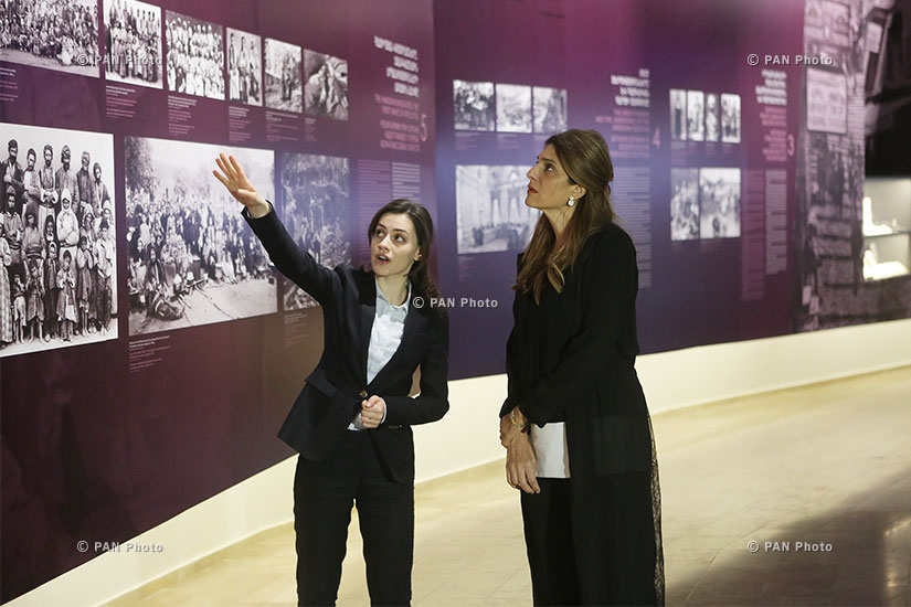 Director general of King Hussein Cancer Foundation, HRH Princess Dina Mired visits Tsitsernakaberd Memorial and Armenian Genocide Museum