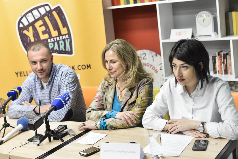 ՀՀ Զբոսաշրջության պետական կոմիտեի նախագահ Զարմինե Զեյթունցյանի և «Յելլ էքսթրիմ պարկ» նախագծի հեղինակ Տիգրան Չիբուխչյանի մամուլի ասուլիսը