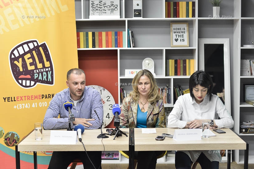 ՀՀ Զբոսաշրջության պետական կոմիտեի նախագահ Զարմինե Զեյթունցյանի և «Յելլ էքսթրիմ պարկ» նախագծի հեղինակ Տիգրան Չիբուխչյանի մամուլի ասուլիսը