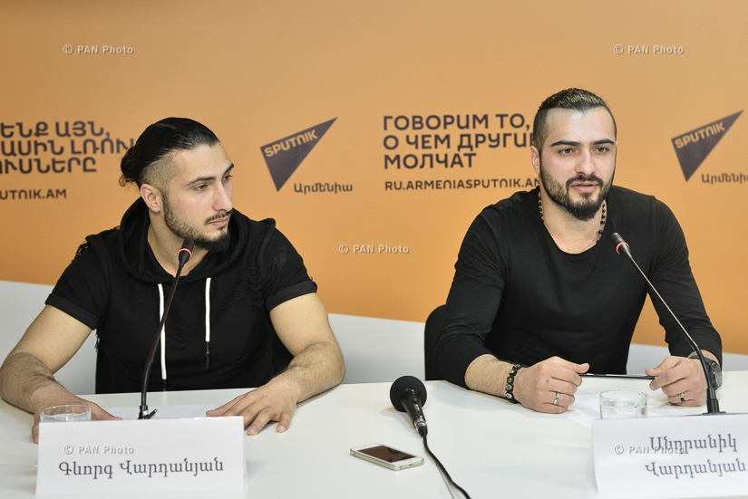 Ռուսական Առաջին ալիքի «Փառքի րոպե» («Минута славы») ծրագրի հաղթող Անդրանիկ և Գևորգ Վարդանյաների մամուլի ասուլիսը