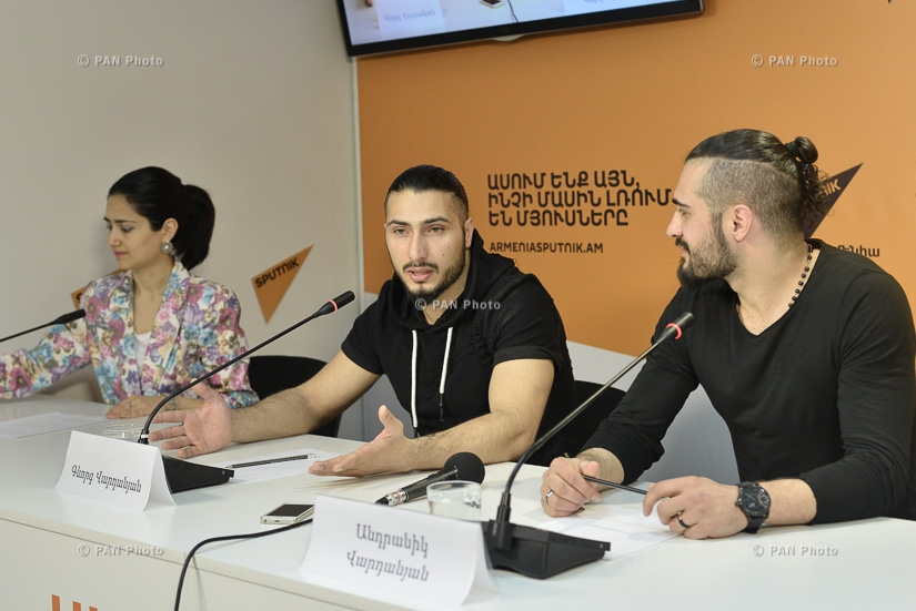 Ռուսական Առաջին ալիքի «Փառքի րոպե» («Минута славы») ծրագրի հաղթող Անդրանիկ և Գևորգ Վարդանյաների մամուլի ասուլիսը