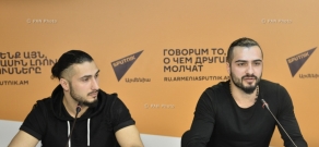 Ռուսական Առաջին ալիքի «Փառքի րոպե» («Минута славы») ծրագրի հաղթող Անդրանիկ և Գևորգ Վարդանյաների մամուլի ասուլիսը