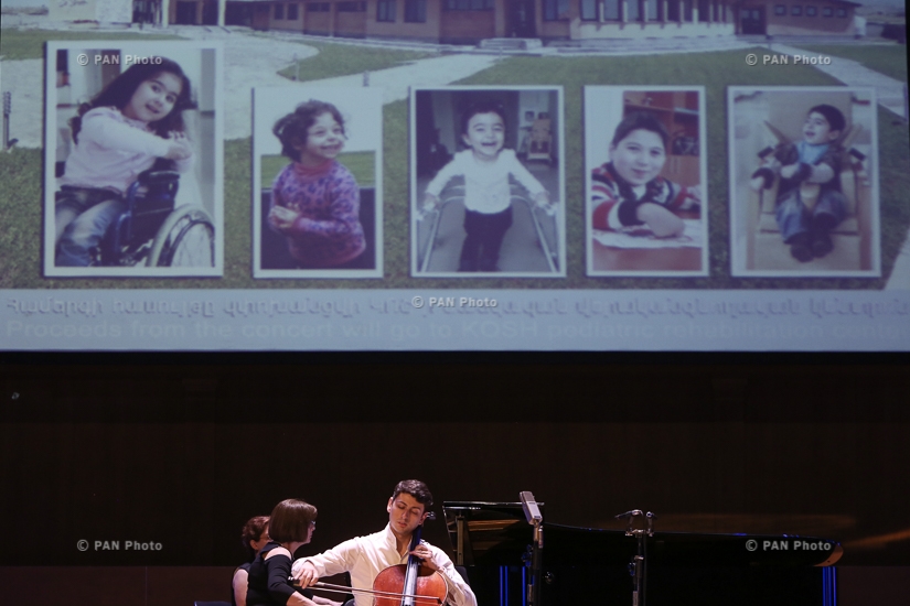 Благотворительный концерт виолончелиста Нарека Ахназаряна и пианистки Гаяне Ахназарян