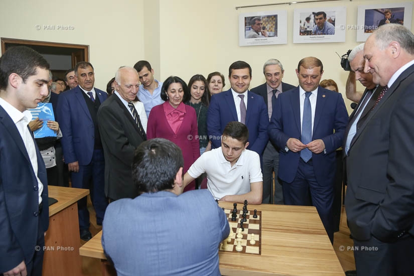 Открытие шахматного клуба имени двукратного чемпиона мира по шахматам Тиграна Петросяна