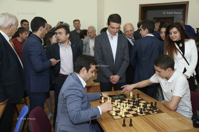 Открытие шахматного клуба имени двукратного чемпиона мира по шахматам Тиграна Петросяна