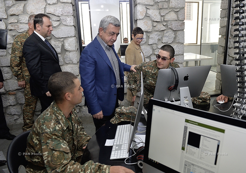 President Serzh Sargsyan attended the official launch of the “Tumo-Army” project held in Artsakh