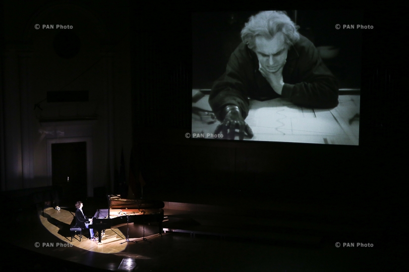 Metropolis silent film screening,  accompanied at the piano by pianist Stephan von Bothmer