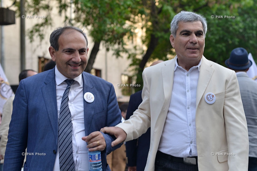 Ավագանու ընտրություններին ընդառաջ ԵԼՔ դաշինքի քայլերթը Երևանում