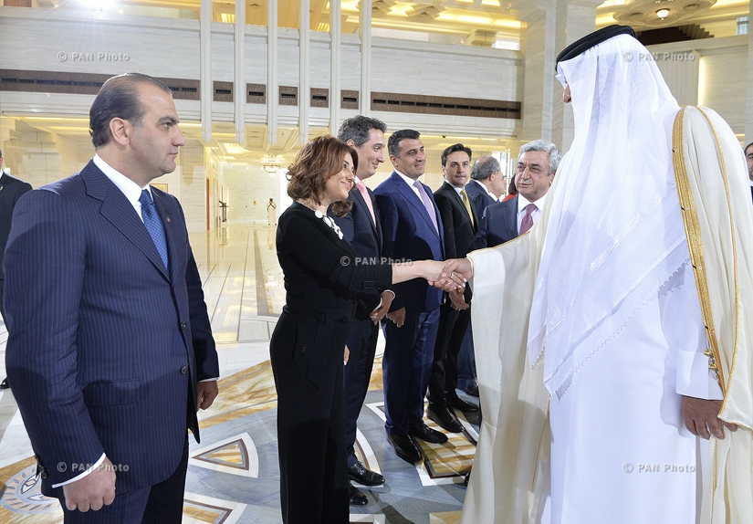 Президент Армении Серж Саргсян встретился с Эмиром Катара Тамимом бин Хамадом Аль Тани