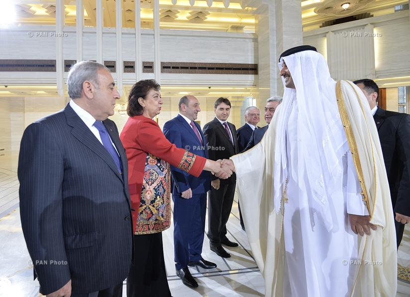 RA President Serzh Sargsyan met with the Emir of Qatar Sheikh Tamim Bin Hamad al Thani
