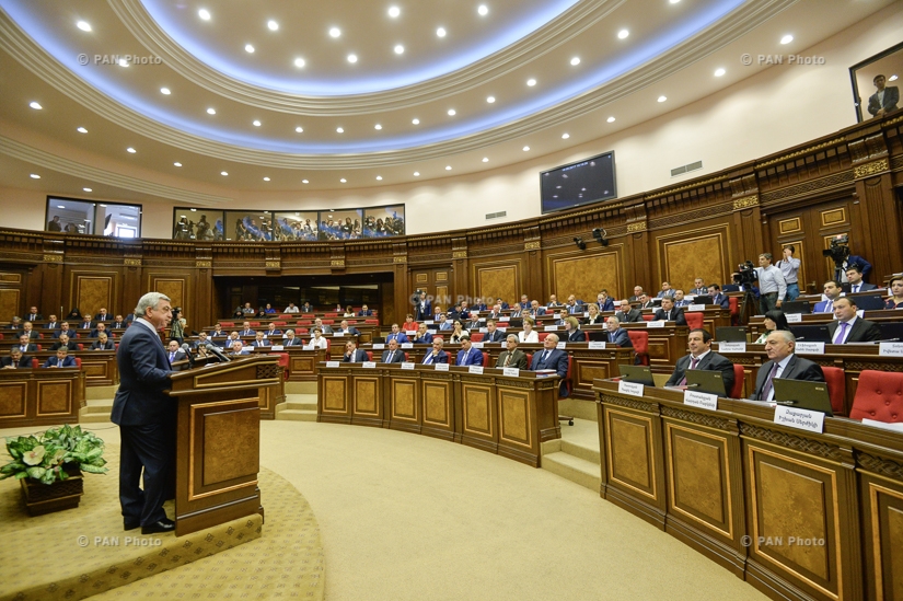 Первое заседание НС Армении шестого созыва