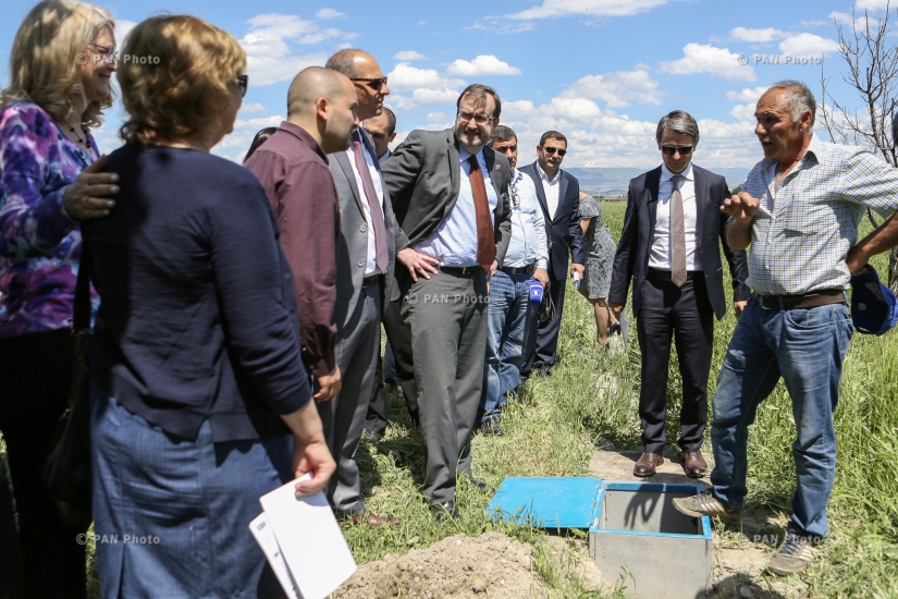 USAID, Coca-Cola Hellenic Bottling Company Armenia and UNDP GEF SGP in Armenia mark completion of irrigation system improvement project in the village of Hayasnist