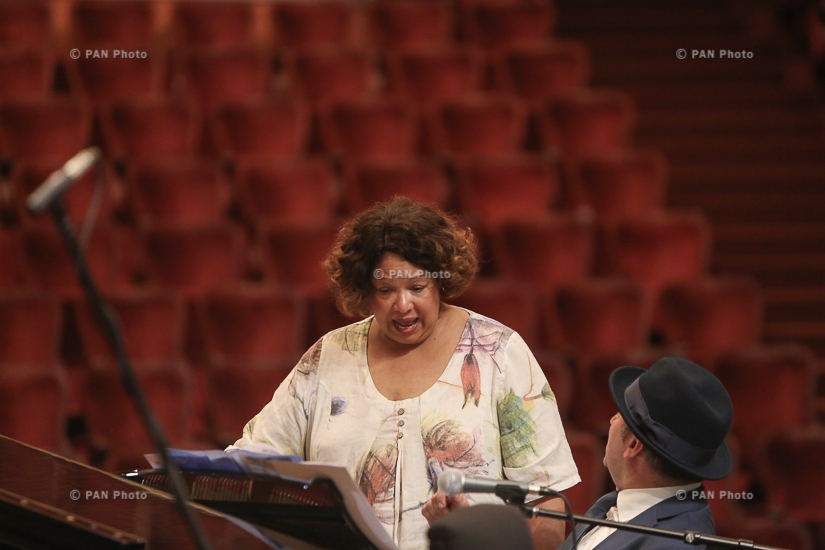 Rehearsal of the concert “Ella Fitzgerald 100”, dedicated to 100th anniversary of the Queen of Jazz