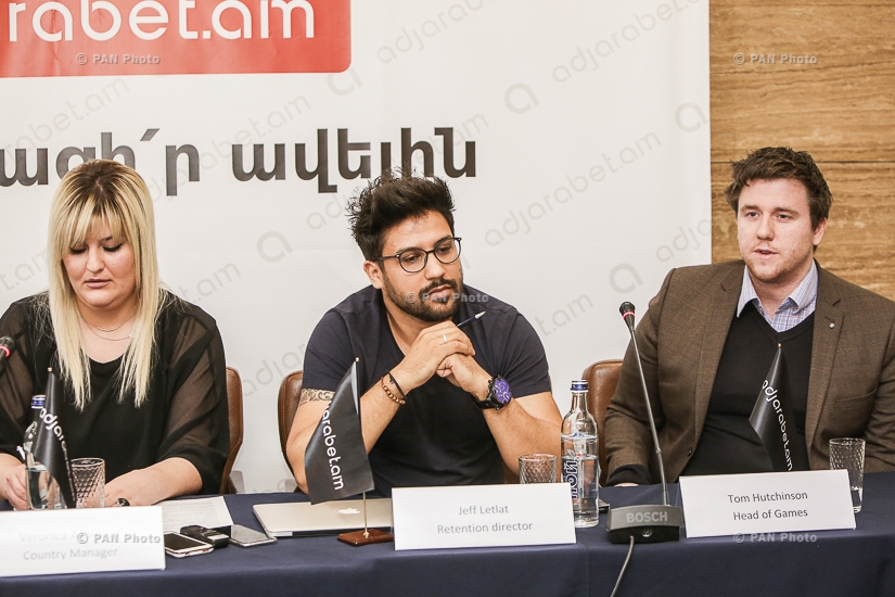 Презентация aрмянской версии сайта компании сетевых игр Adjarabet