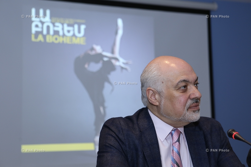 Press conference by Art Director of Opera and Ballet National Academic Theatre named after A. Spendiarian Constantine Orbelian and ballet master Rudolf Kharatyan