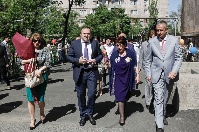 RA Minister of Education and Science Levon Mkrtchyan  participated in the graduation ceremony