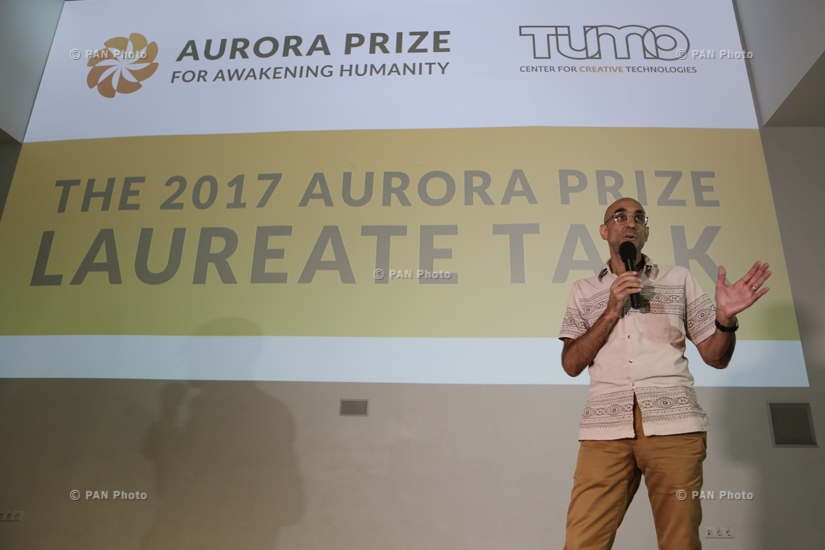 2017 Aurora Prize Laureate Dr. Tom Catena's masterclass at Yerevan's Tumo